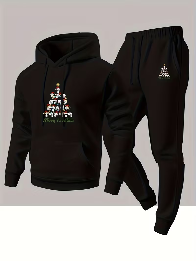 Mens Fashion Urban - Men's Autumn Winter Christmas Fashion Two-Piece