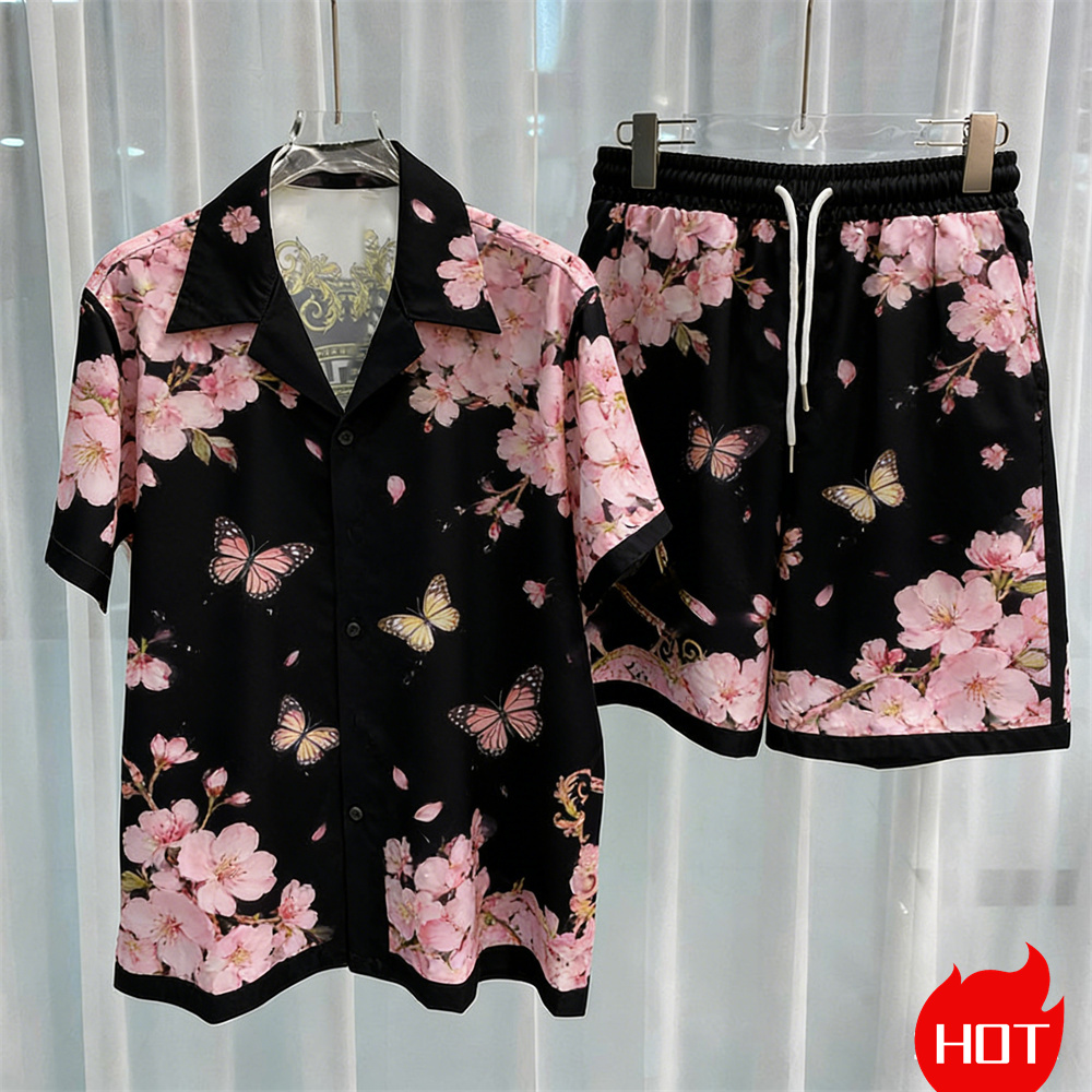 Men'S Spring Fashion - Digital printed men's set fashion two-piece