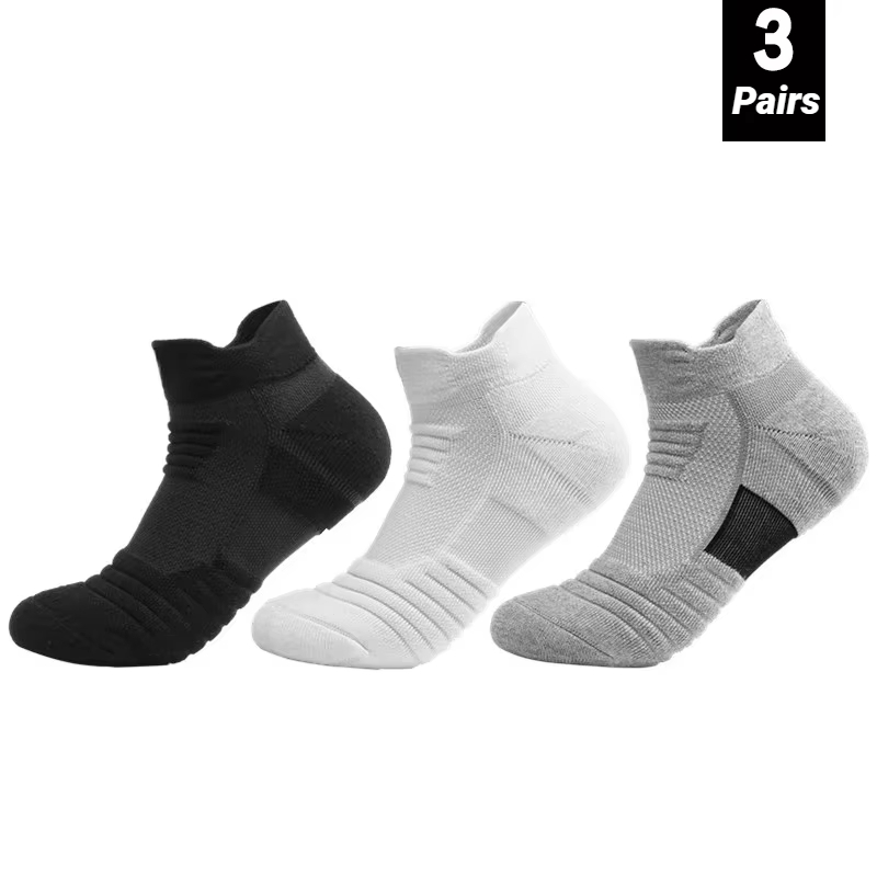 Socks Ankle Men - 3 Pairs Anti-Slip Football Socks Men