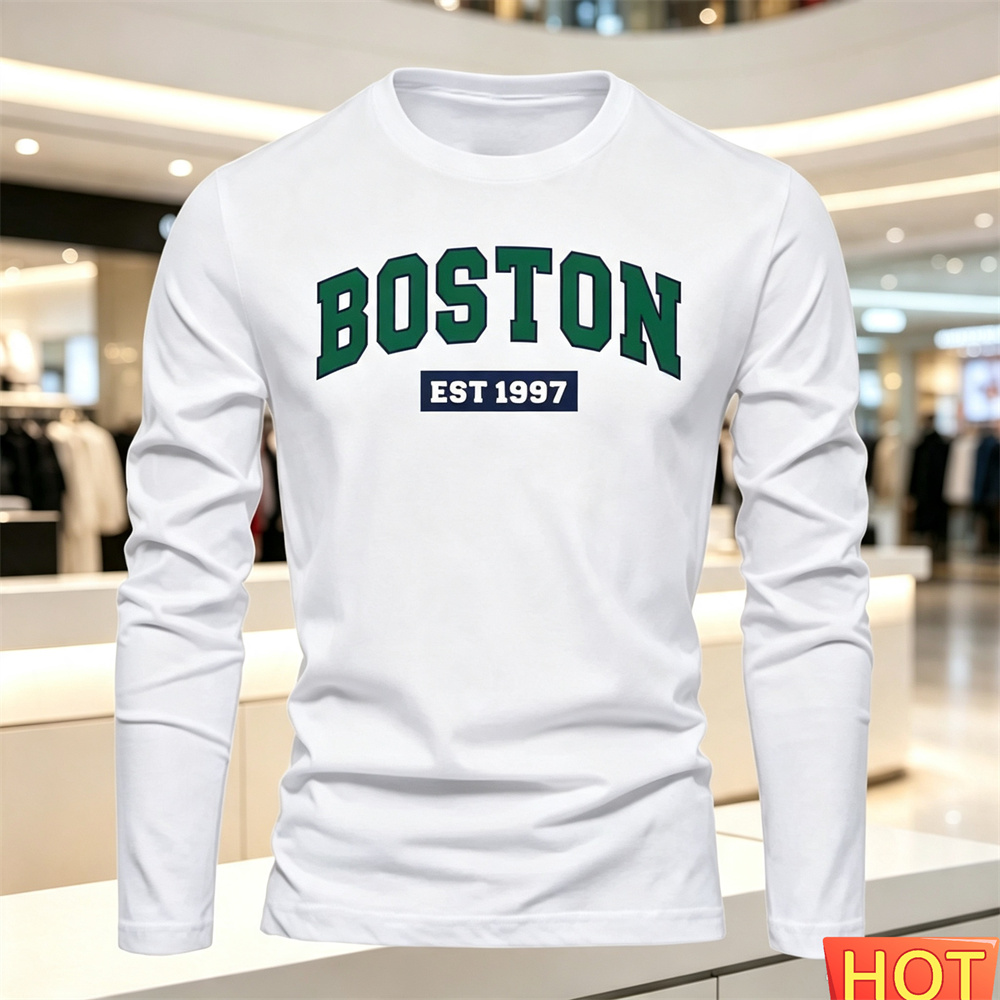 Quality Men'S Fashion - Autumn Summer Men's long sleeved T-shirt