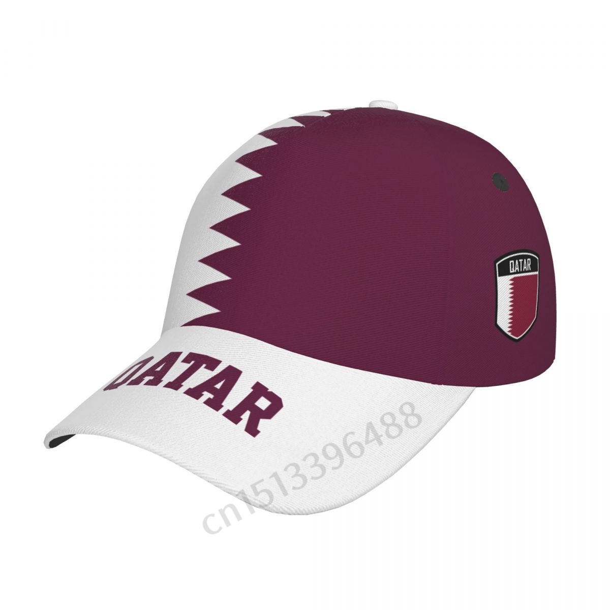 Men'S Fashion Qatar - 2025 Qatar Flag 3D Soccer Hats