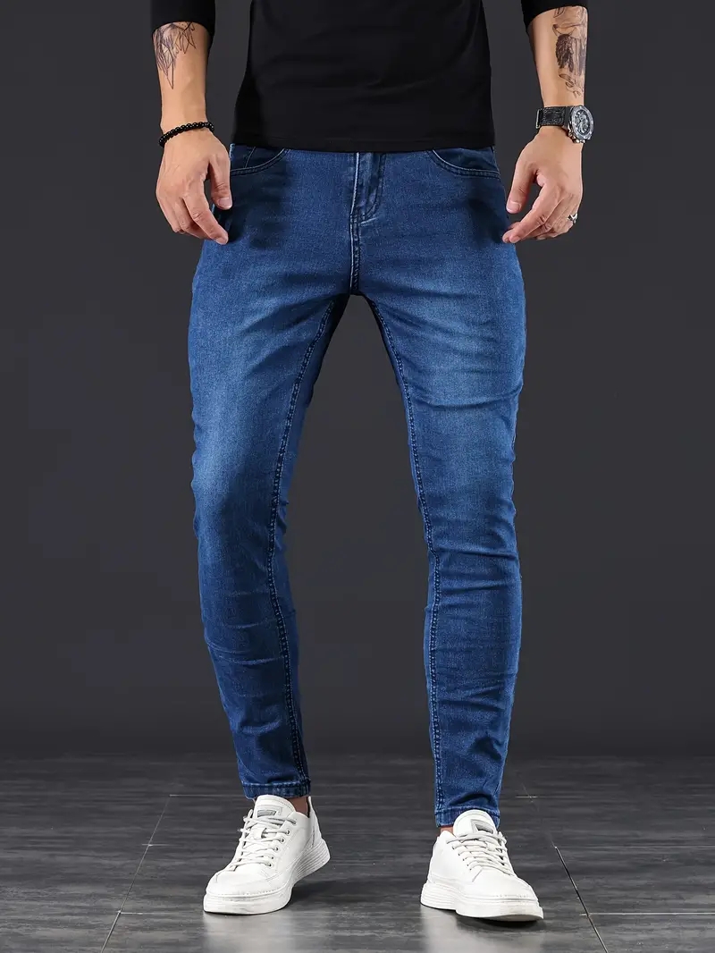 Men'S Fashion Grey Jeans - Fashion Street Style Grey Skinny Jeans