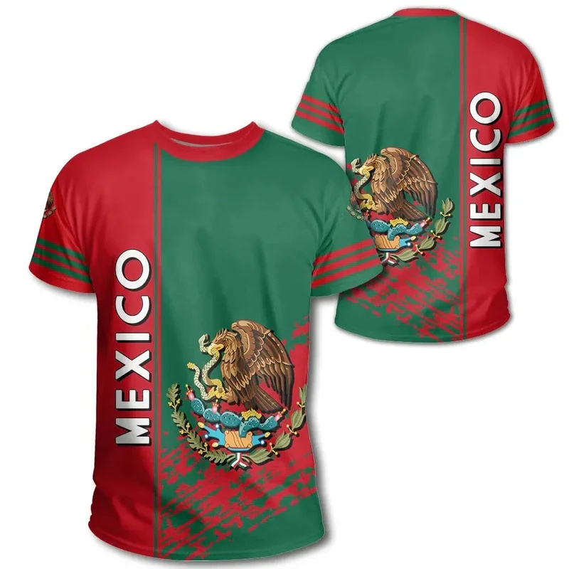 Mens Fashion Mexico - Mexico Flag National 3D Print T