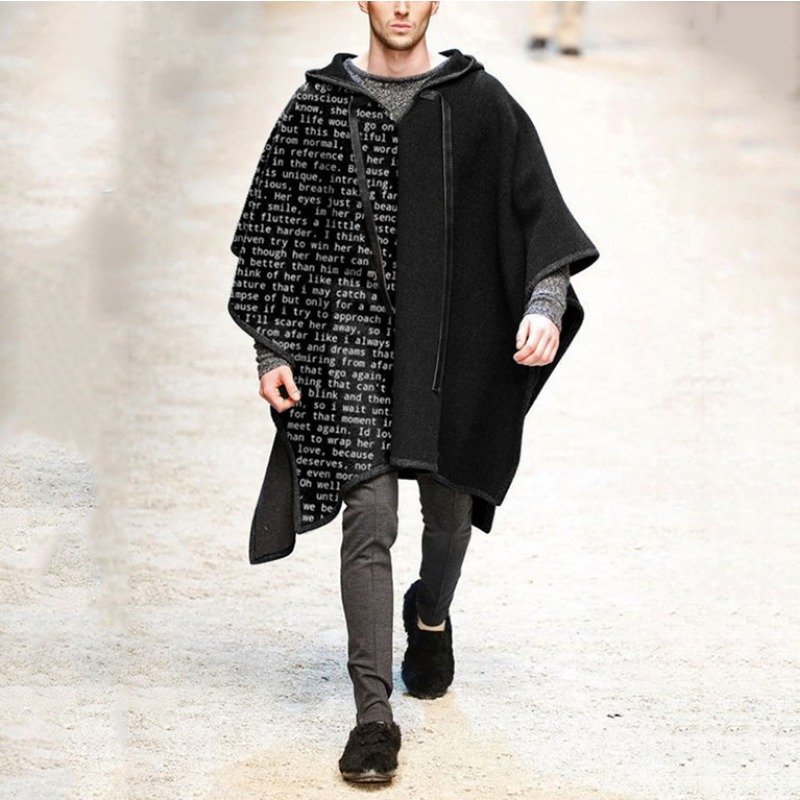Fashion Men's Irregular Cool C - Mens Fashion Poncho review and price
