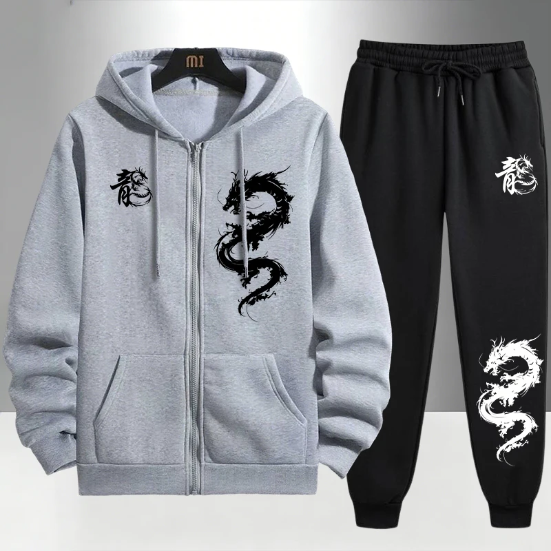 Chinese Dragon Print Tracksuit - Mens Fashion Urban review and price