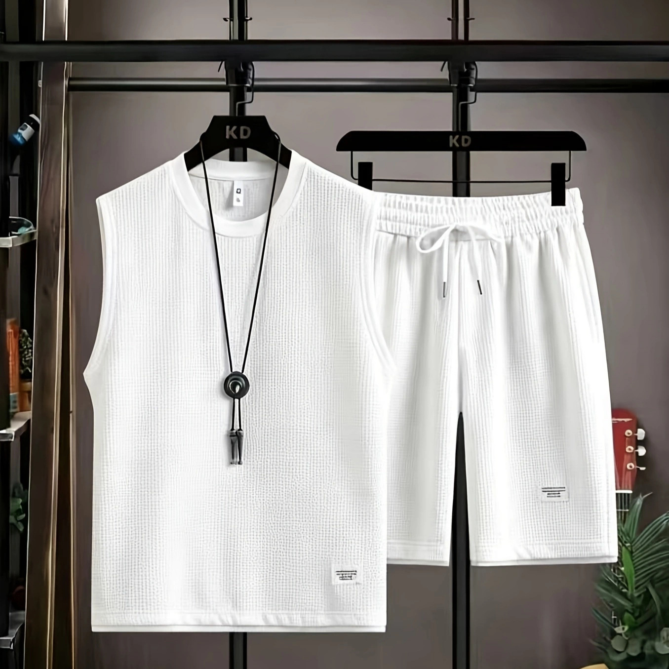 Summer men's vest sets high qu - Mens Fashion Casual review and price