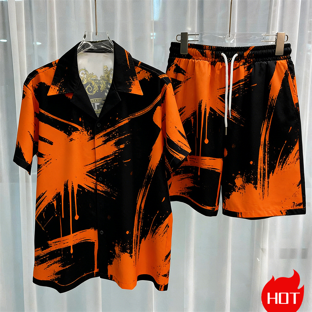 Digital printed men's set fash - Men'S Spring Fashion review and price
