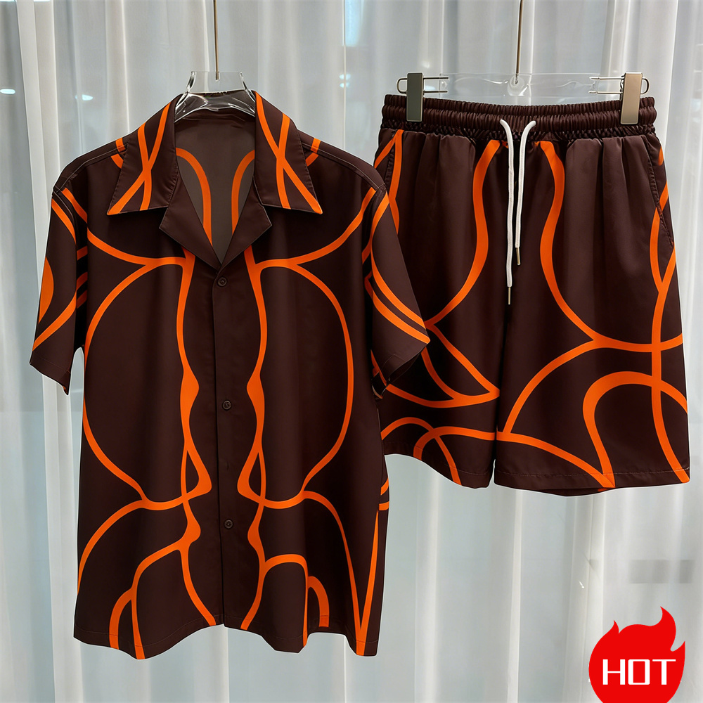 Digital printed men's set fash - Men'S Spring Fashion review and price