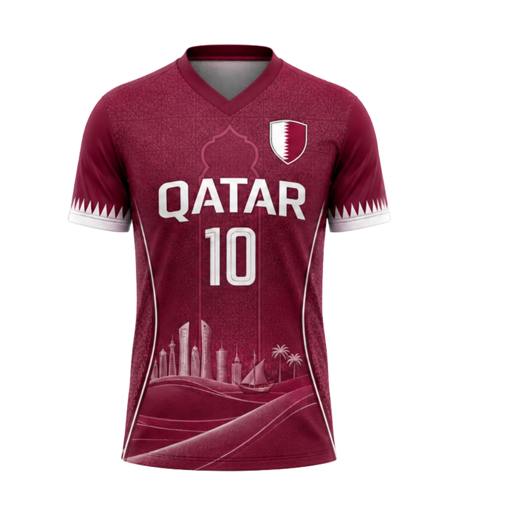 Qatar Jersey Men Women Soccer  - Men'S Fashion Qatar review and price