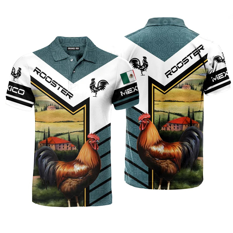 3D Print Mexico Flag Polo Shir - Mens Fashion Mexico review and price