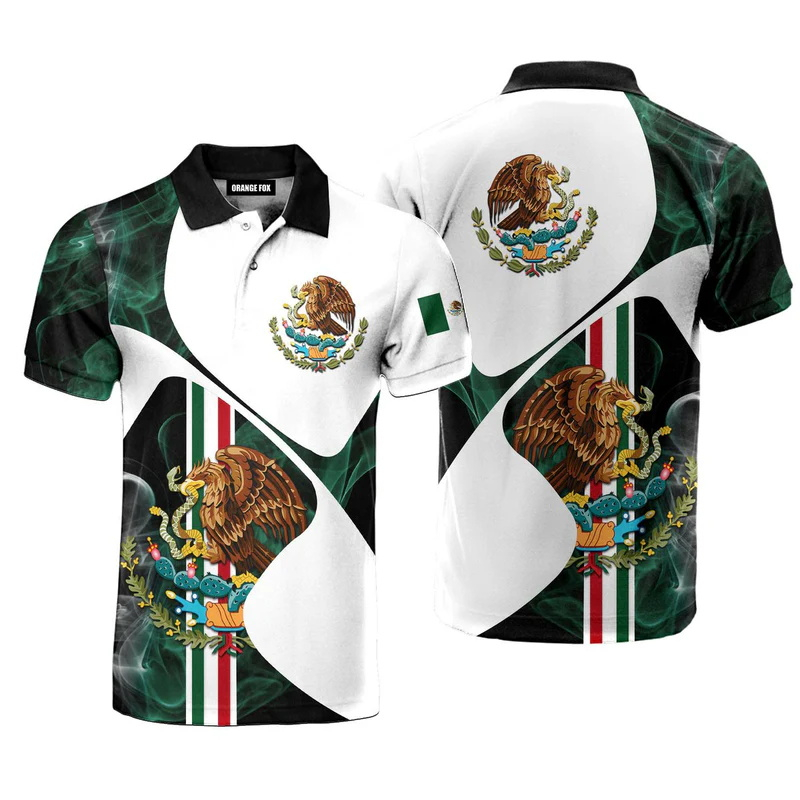 3D Print Mexico Flag Polo Shir - Mens Fashion Mexico review and price