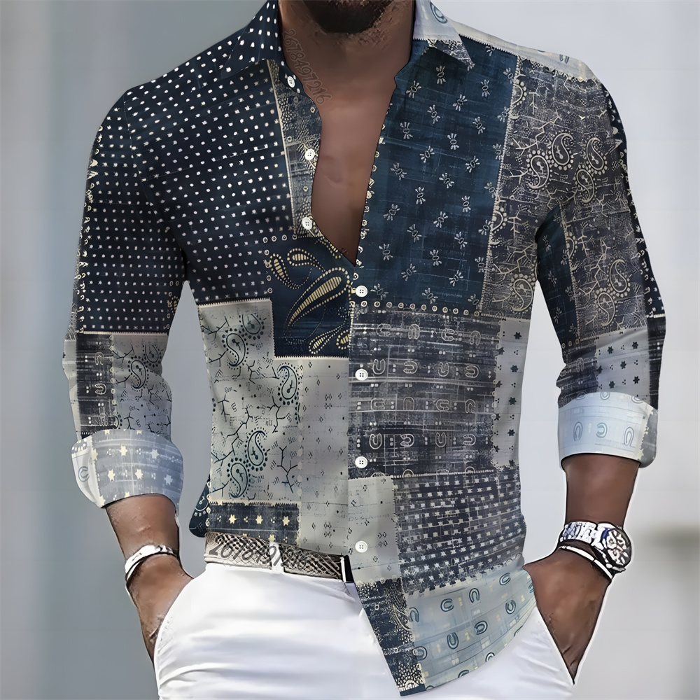 Men's light luxury style print - Mens Fashion Casual review and price