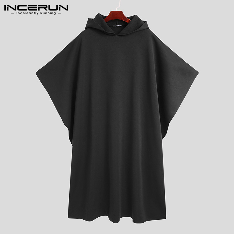 INCERUN Fashion Men Cloak Coat - Mens Fashion Poncho review and price