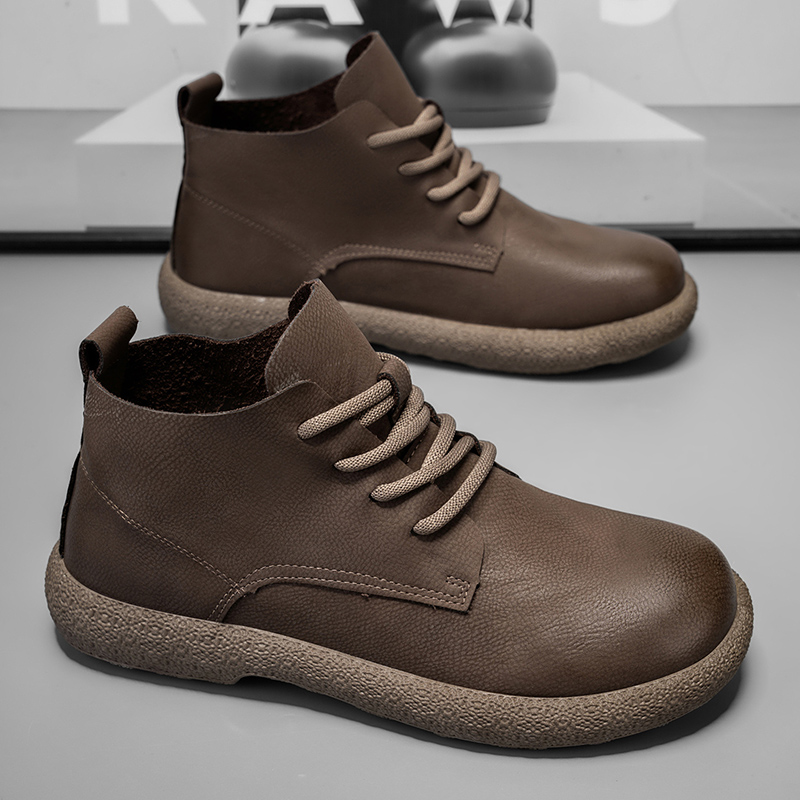 Men Ankle Boots Brown Short Bo - Men'S Fashion For 45 Years Old review and price