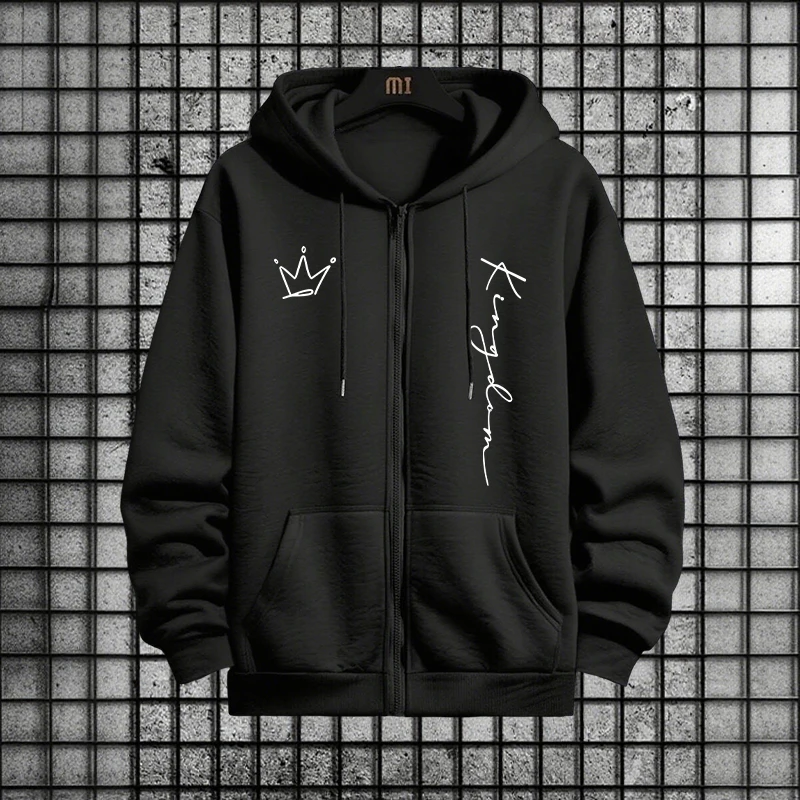 King Letter Print Hoodie and S - Quality Men'S Fashion review and price