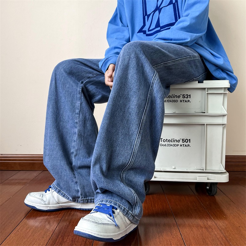 New Korean Fashion Men's Baggy - Men'S Fashion Grey Jeans review and price