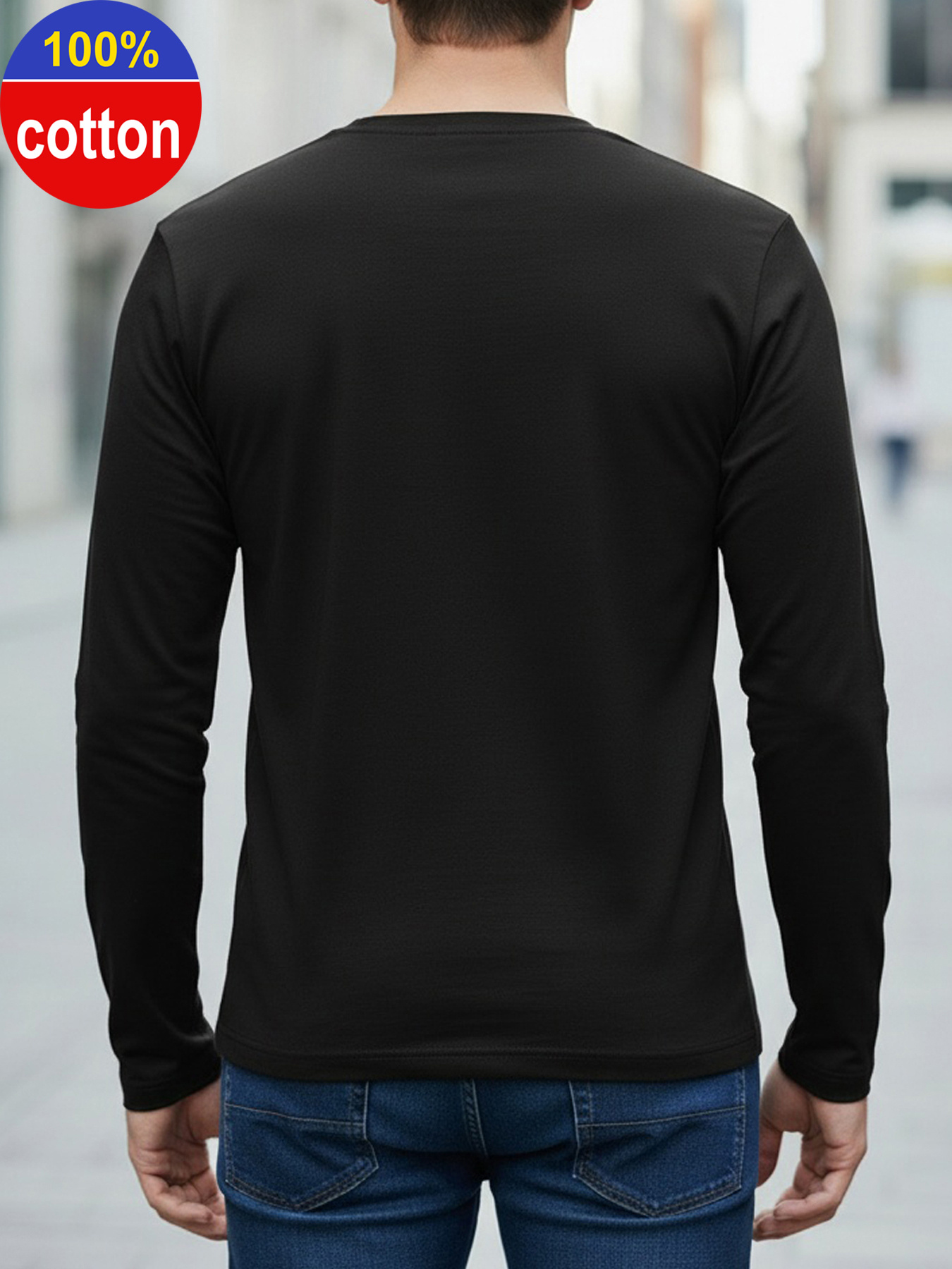 100% Pure Cotton Men's Long Sl - Mens Fashion Casual review and price