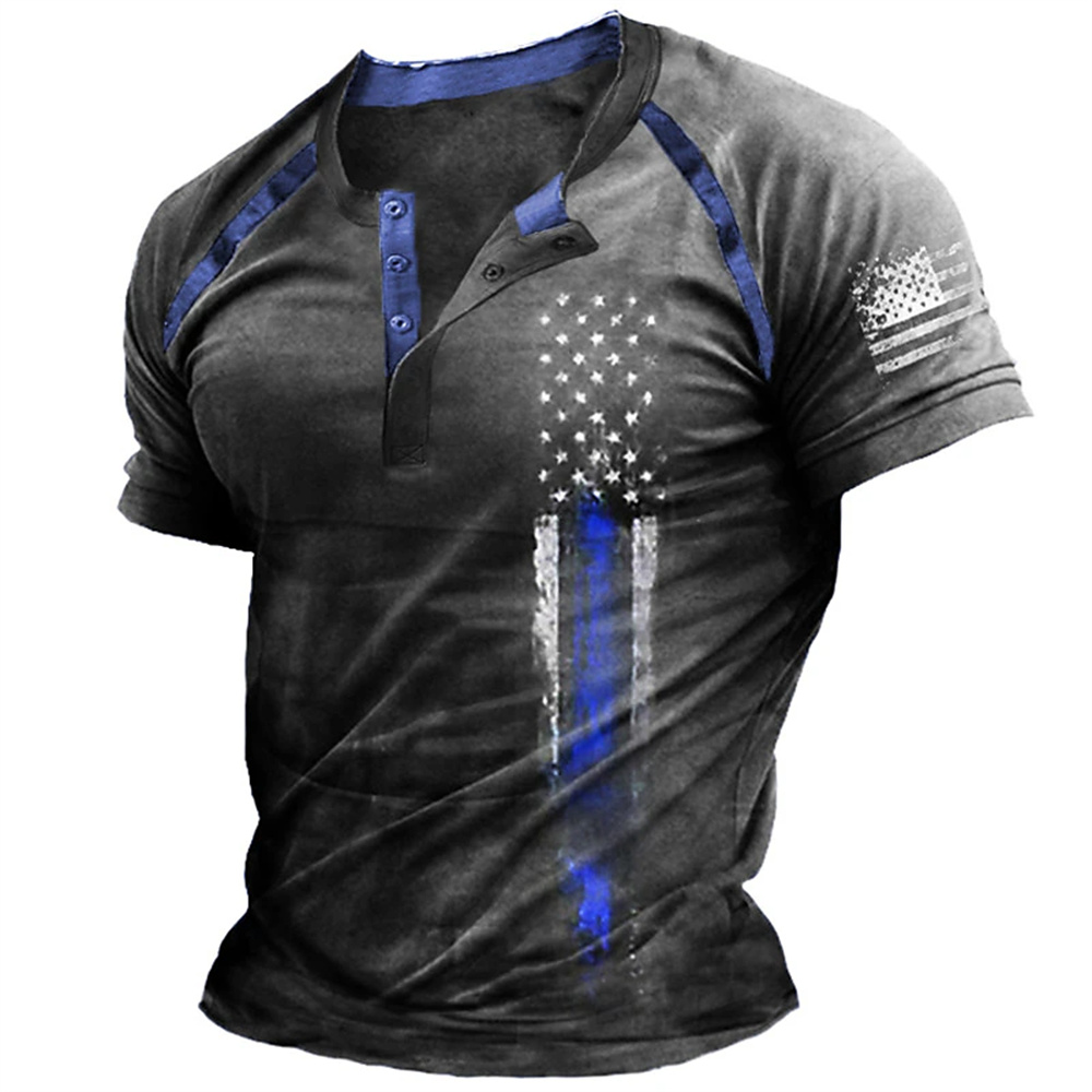 Funny 3D American Flag Print M - Men Fashion Vintage review and price