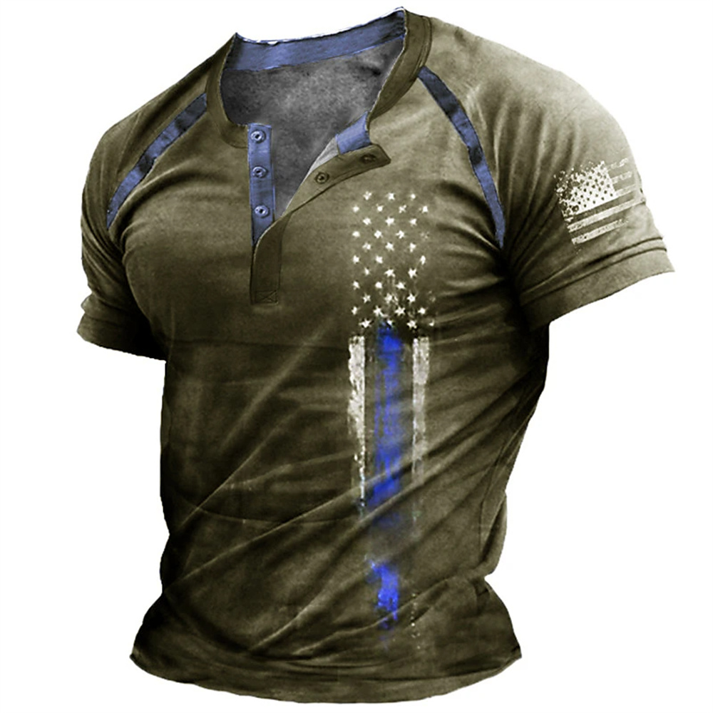 Funny 3D American Flag Print M - Men Fashion Vintage review and price