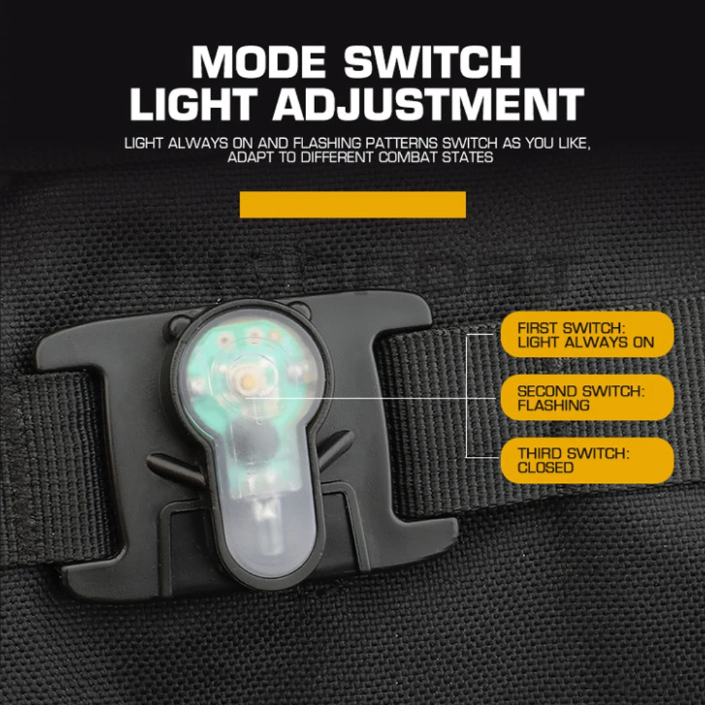 Tactical Signal Light MOLLE Hu - Tactical Vest Men review and price