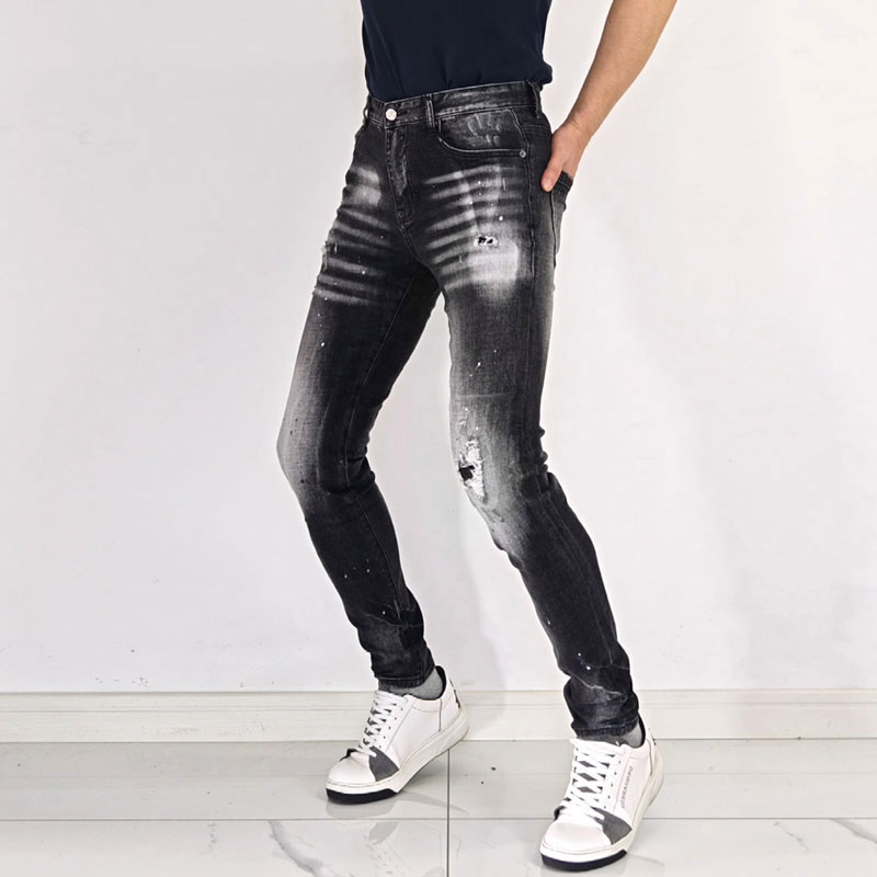 Men's High Street Hip Hop Graf - Men'S Fashion Grey Jeans review and price