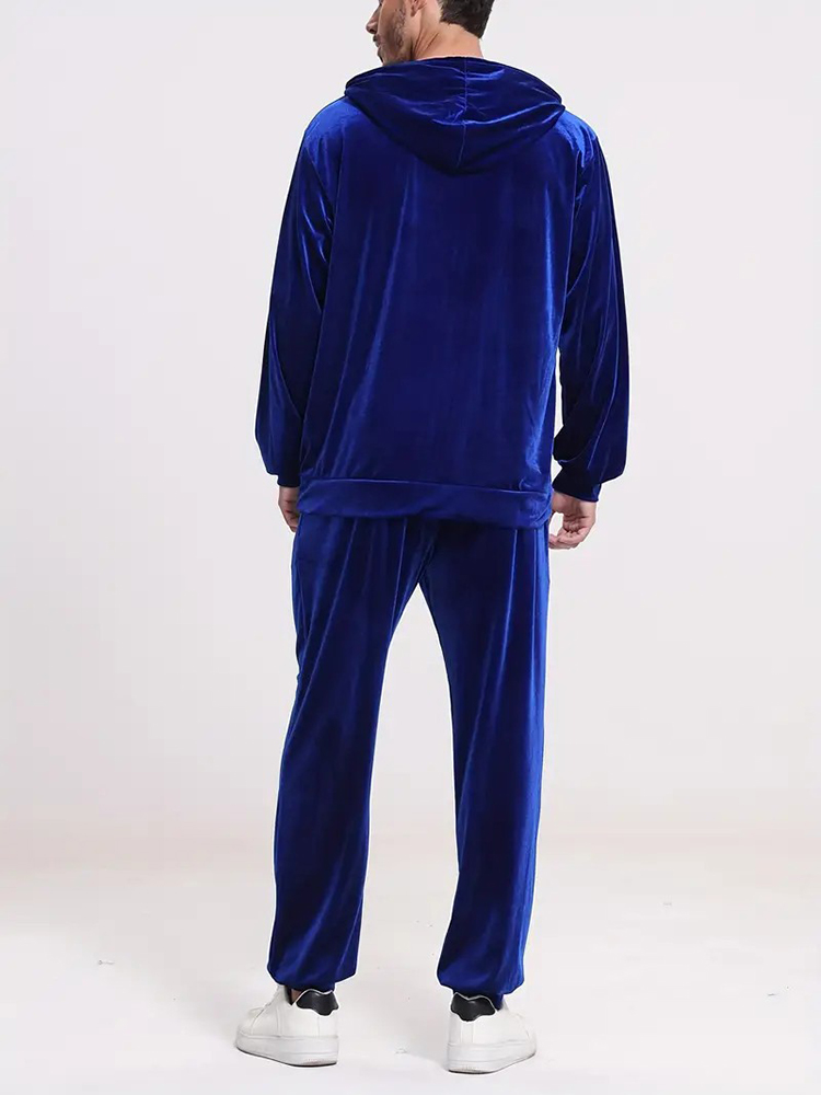 Fashion Solid Color Velvet Two - Men Fashion Vintage review and price