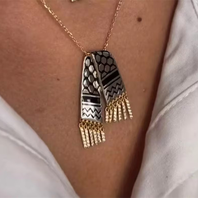 Stainless Steel Scarf Shape Zi - Men'S Fashion Qatar review and price
