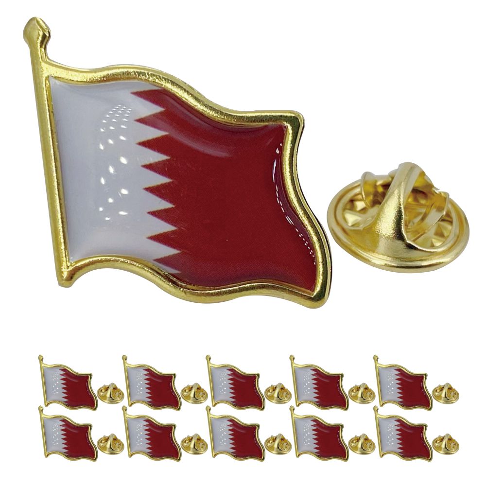Qatar Flag Lapel Pin - Enamel  - Men'S Fashion Qatar review and price