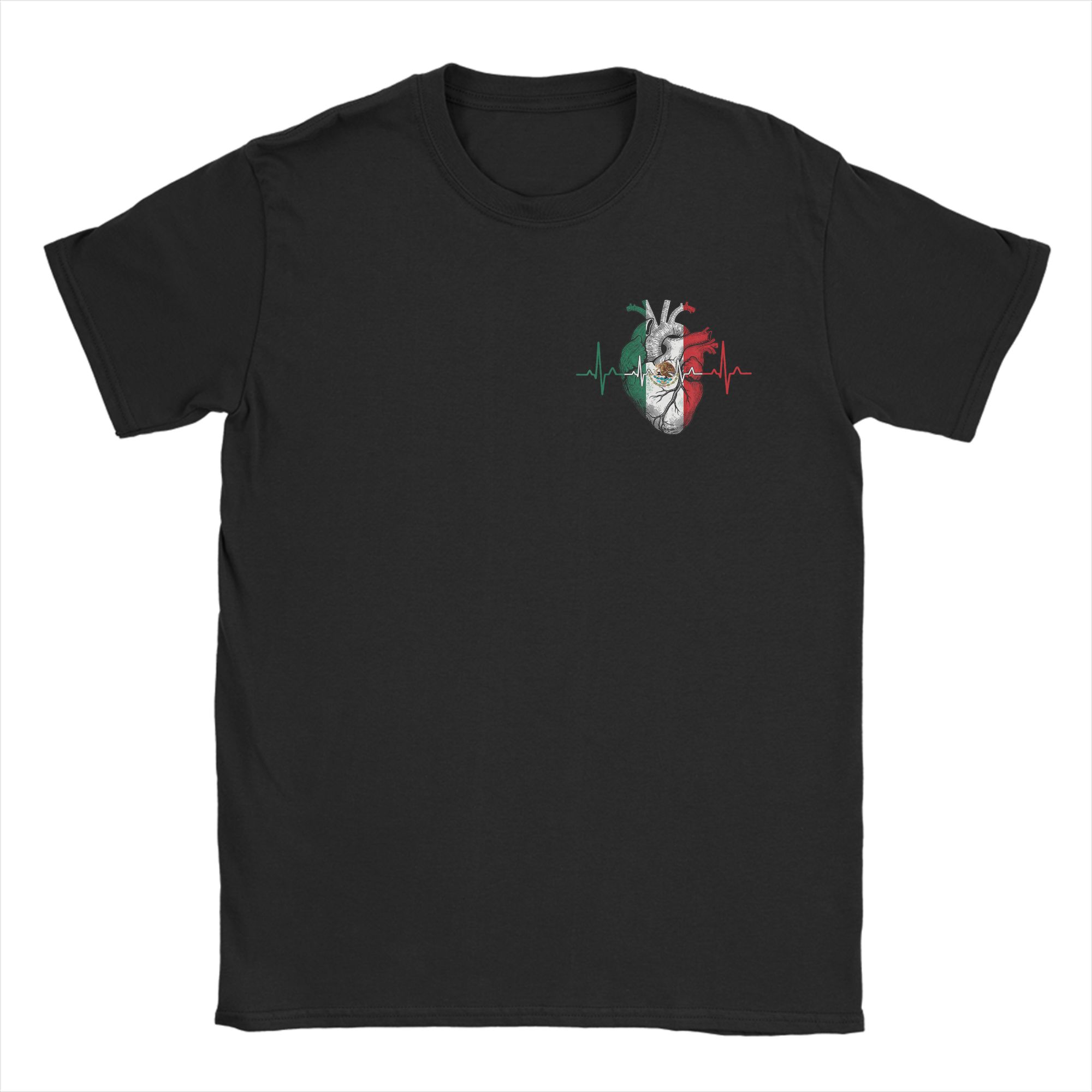 Men T-Shirts Mexico Flag Heart - Mens Fashion Mexico review and price
