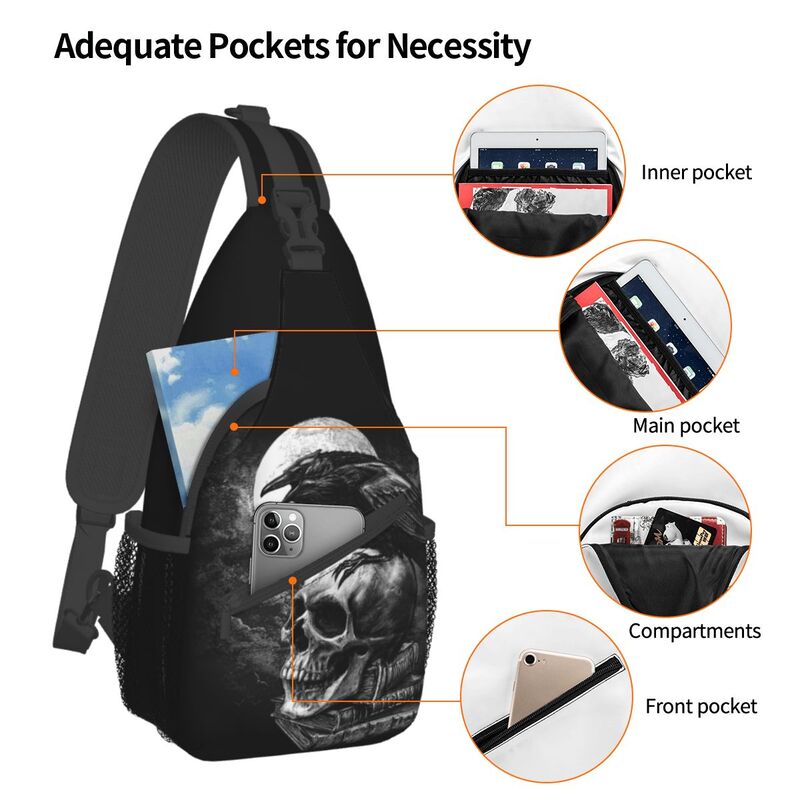 Crow The Skull Sling Crossbody - Mens Fashion Blog review and price