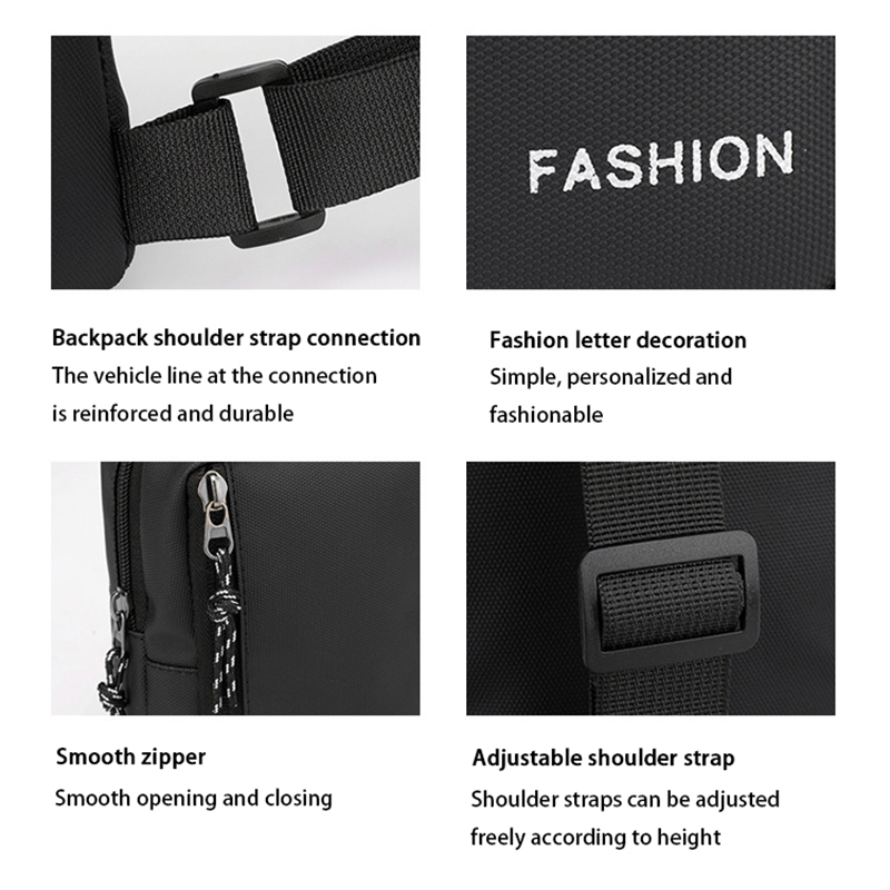 Men Oxford Chest Bags Casual M - Mens Fashion Blog review and price