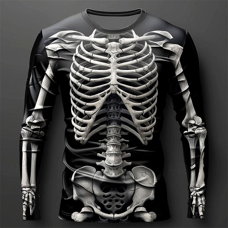 Men's 3D Flame Skull Pattern T - Men'S Spring Fashion review and price