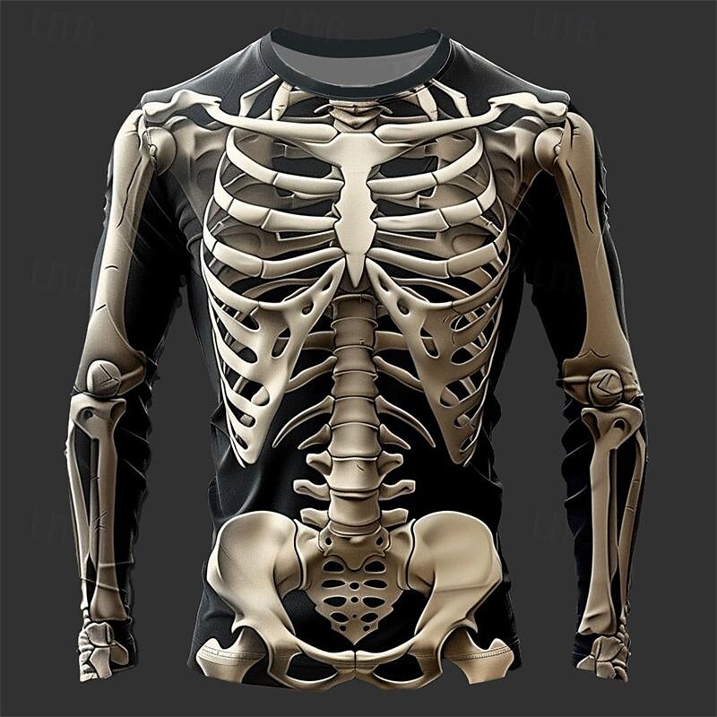 Men's 3D Flame Skull Pattern T - Men'S Spring Fashion review and price