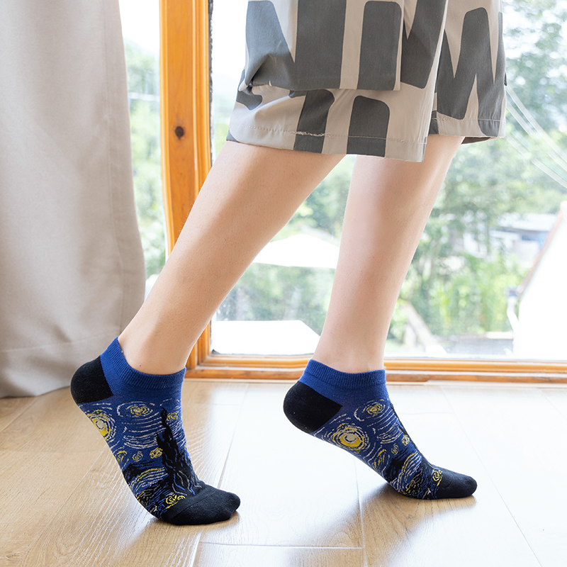 1/5 Pairs Combed Cotton Ankle  - Socks Ankle Men review and price