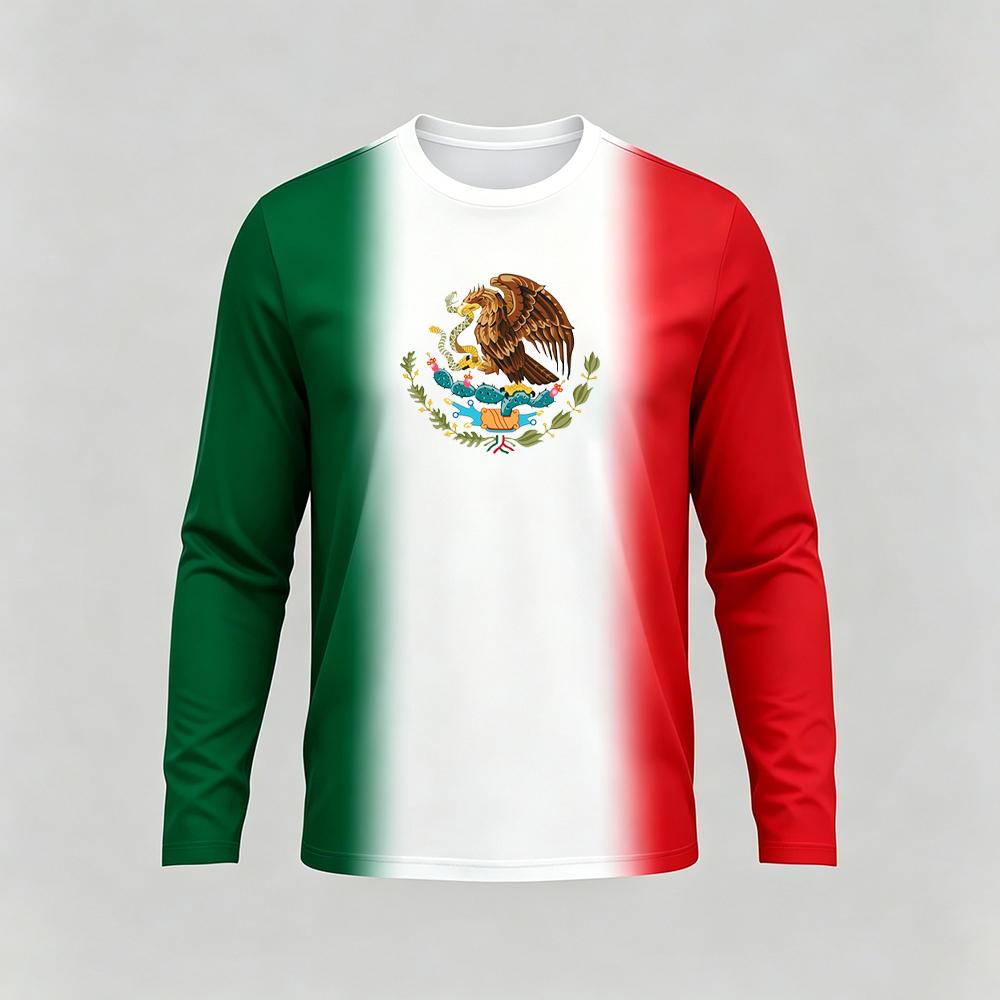 Mexico Themed Printed Long Sle - Mens Fashion Mexico review and price