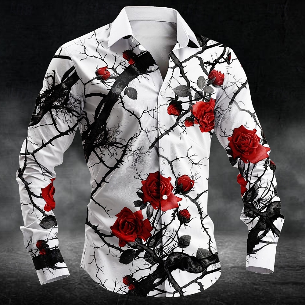 Fashion plum blossom pattern 3 - Mens Fashion Casual review and price