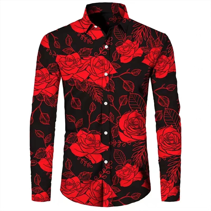 Fashion Flowers 3D Print Men's - Mens Fashion Casual review and price