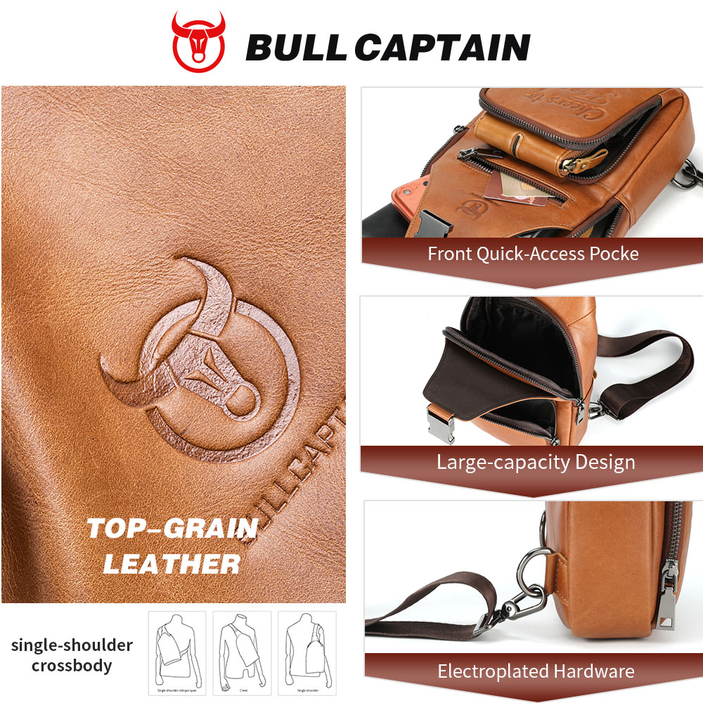 BULLCAPTAIN Genuine Leather Ch - Mens Fashion Blog review and price