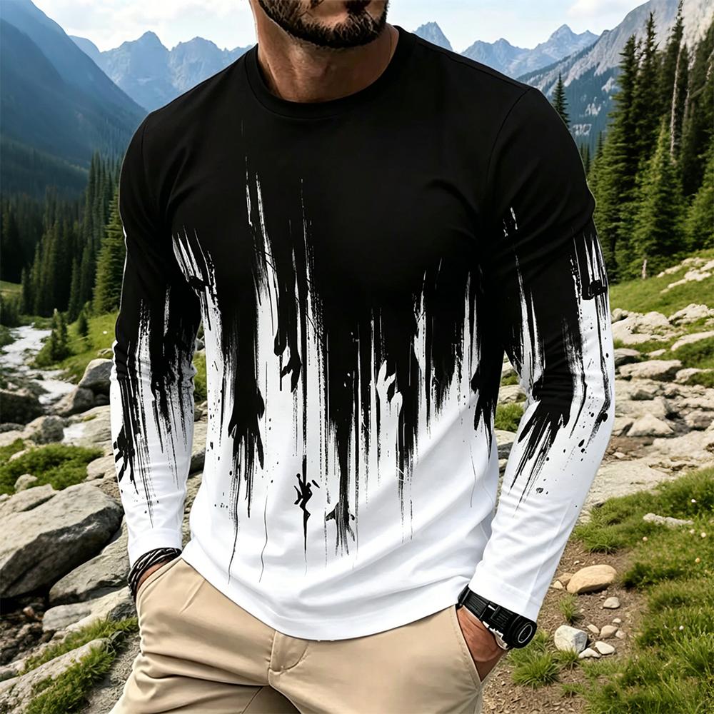 Men's Gradient Ink Splash Long - Men'S Spring Fashion review and price